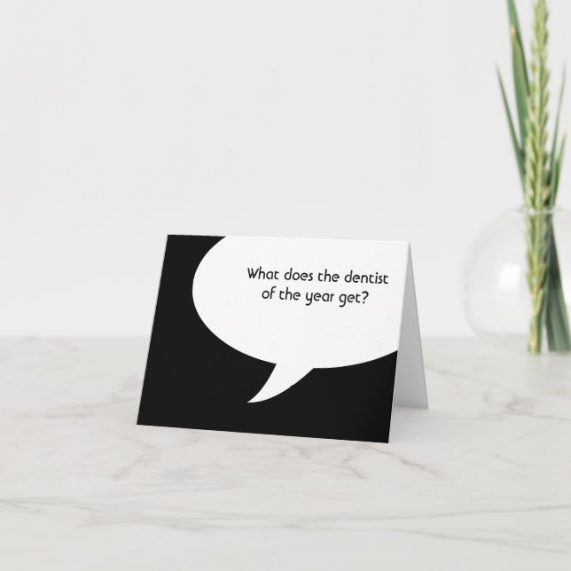 Cartão o que ganha o dentista do ano? (Frente)