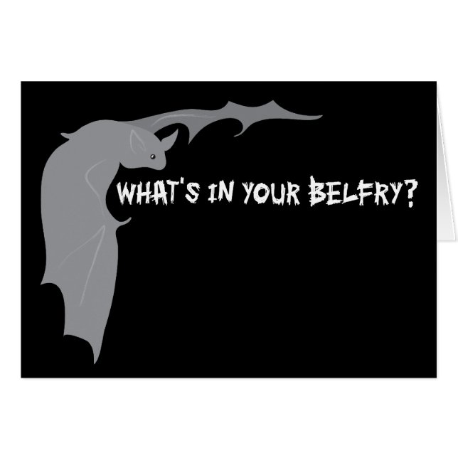 Cartão O que há na sua barriga? (Frente Horizontal)