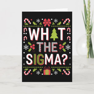 Cartão O Que O Sigma Engraçado Papai Noel Geração Alpha N