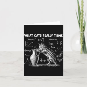 Cartão O que os gatos realmente acham engraçado Física de