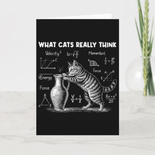 Cartão O que os gatos realmente acham engraçado Física de