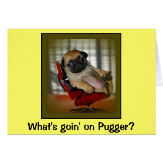 Cartão O que se passa com o Pugger?