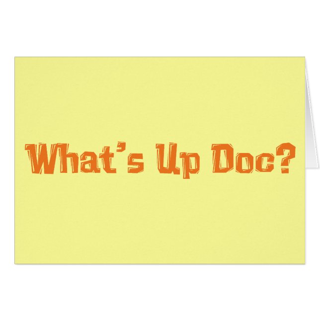 Cartão O que se passa Doc Gifts (Frente Horizontal)