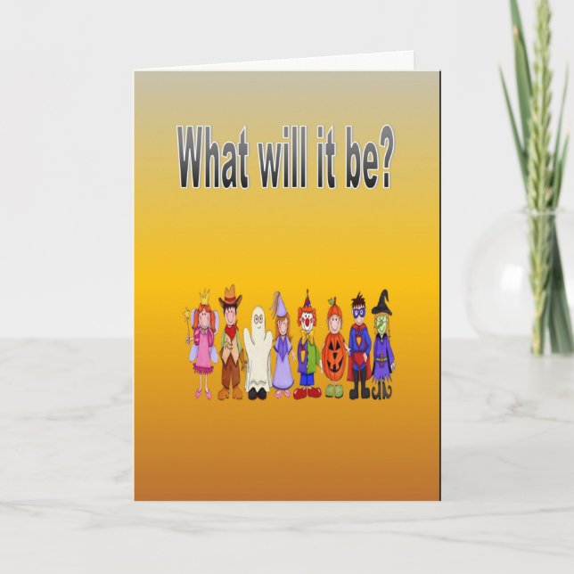 Cartão O que será? (Frente)