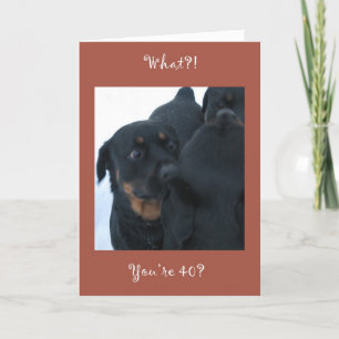 Cartão O quê? Você tem 40 anos?