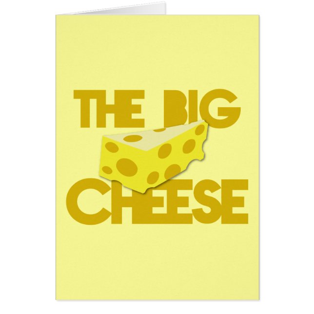 Cartão O QUEIJO GRANDE! chefe (Frente)