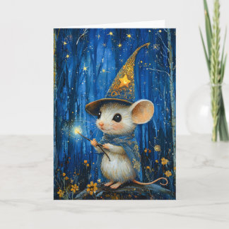 Cartão O Rato Mágico Encantado Arte Fantasia