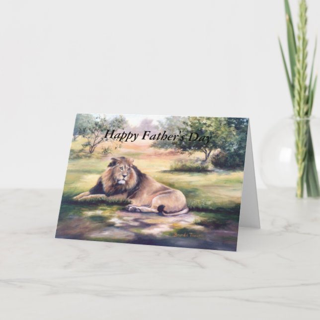 Cartão O Rei, Dia de os pais Feliz (Frente)