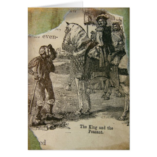 Cartão O Rei E O Camponês (Frente)