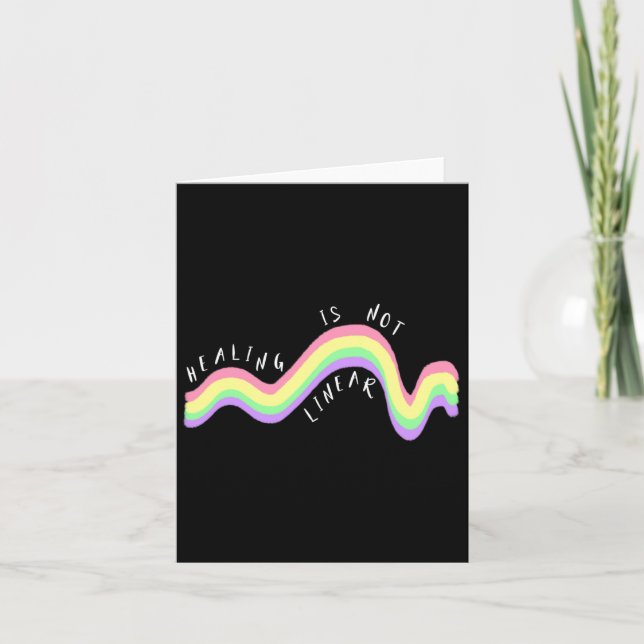 Cartão O Reparo De Cotas Sanitárias Não É Um Arco-Íris Li (Frente)