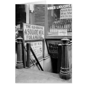 Cartão O Restaurante Cinco Centavos, 1915