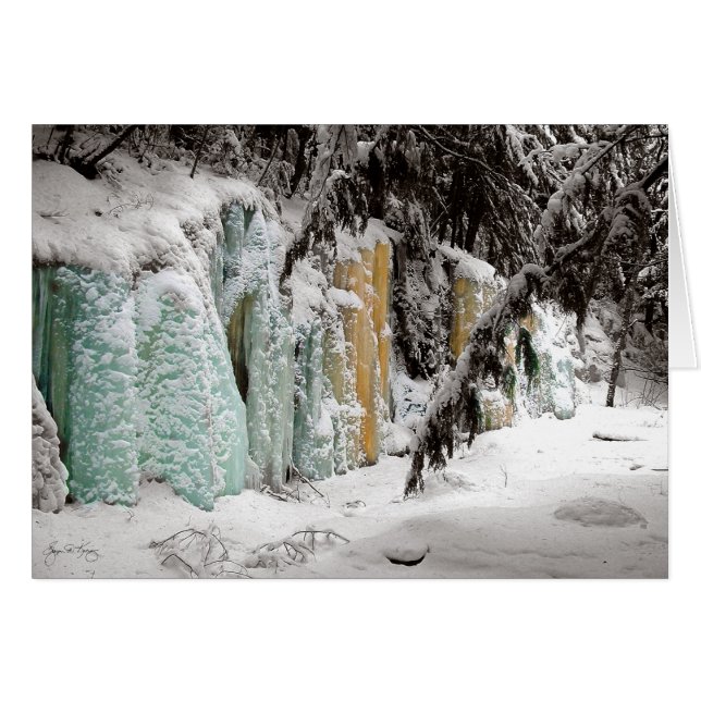 Cartão O ribeiro Icefall de Smart nenhum 1 (Frente Horizontal)