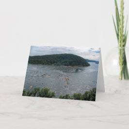 Cartão O Rio Susquehanna da rocha de Chickies