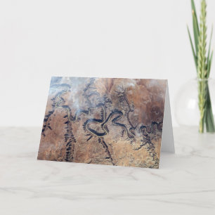 Cartão O Rio Verde E Seus Canyons Tributários Em Utah