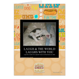 Cartão O riso & o mundo riem com você