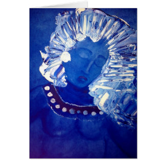 Cartão o ritmo do azul