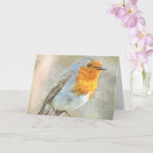 Cartão O Robin É Uma Aquarela De Gabriel