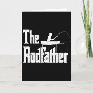Cartão O Rodfather Presente Engraçado para Pai Pescador