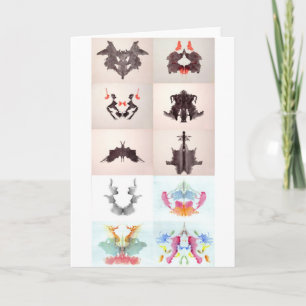 Cartão O Rorschach Test Ink Blots 10 Placas 1-10