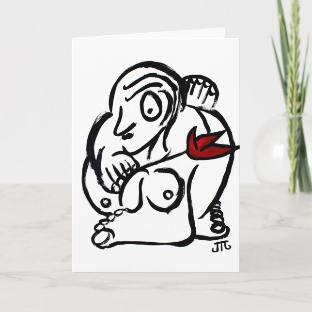 Cartão "O Rosa" (Frente)