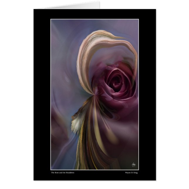 Cartão O Rosa e a placa de endereço de ouvido (Frente)