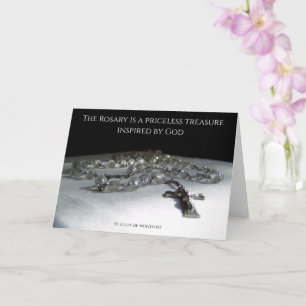 Cartão O Rosário, Um tesouro inestimável inspirado por De