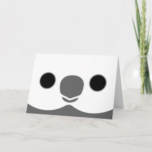 Cartão O rosto de um cockatiel macho de cara branca