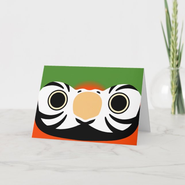 Cartão O rosto de um Harlequin Macaw (Frente)
