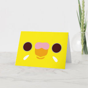 Cartão O rosto de um orçamento de lutino