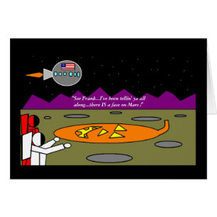 Cartão O Rosto Em Marte