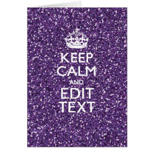 Cartão O roxo do encanto mantem a calma personalizada