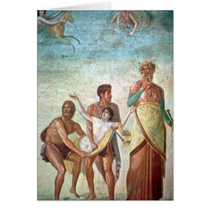 Cartão O sacrifício de Iphigenia