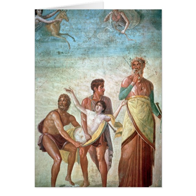 Cartão O sacrifício de Iphigenia (Frente)