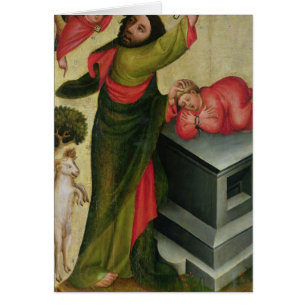Cartão O sacrifício de Isaac do altar alto