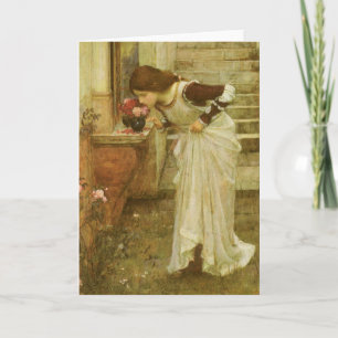 Cartão O santuário de John William Waterhouse