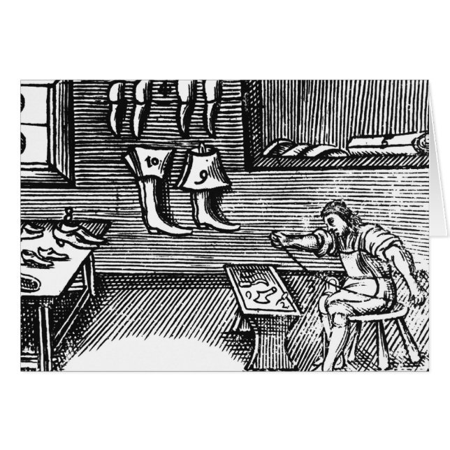 Cartão O sapateiro (Frente Horizontal)