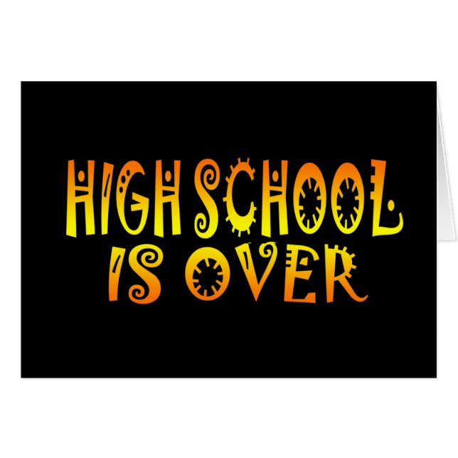 Cartão O segundo grau Acabou (Frente Horizontal)