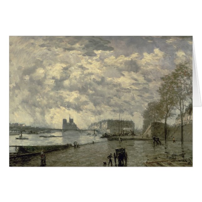 Cartão O Seine e Notre Dame (Frente Horizontal)