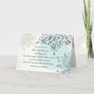 Cartão O Senhor Abençoa-Te, Números De Bíblia 6:24, Vinta