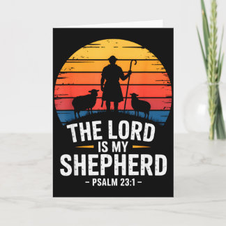Cartão O Senhor É Meu Pastor Salmo 23_1 Versículo Bíblico