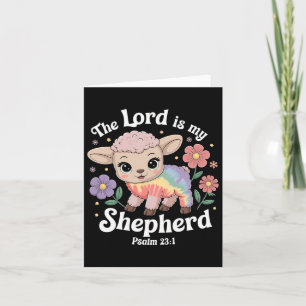 Cartão O Senhor É O Meu Pastor Páscoa Christian Faith Bib