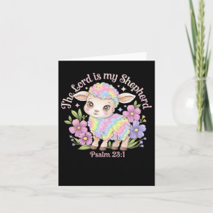 Cartão O Senhor É O Meu Pastor Páscoa Christian Faith Bib