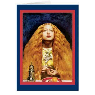 Cartão O senhor John Everett Millais do ~ da dama de