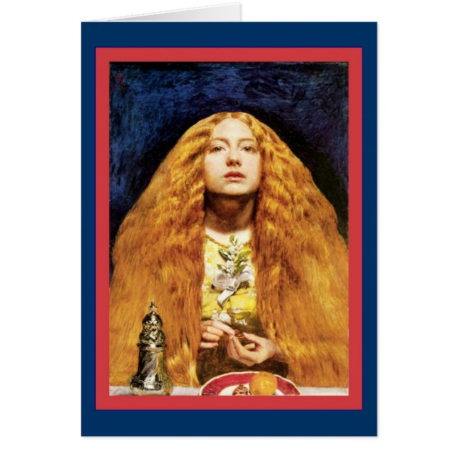 Cartão O senhor John Everett Millais do ~ da dama de (Frente)
