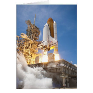 Cartão O Shuttle Atlantis Soltando a Missão STS-132