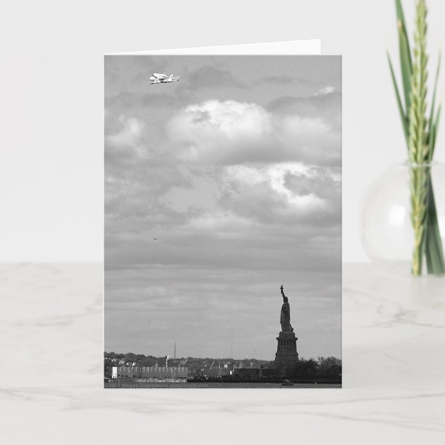 Cartão O Shuttle do Espaço Enterprise (Frente)