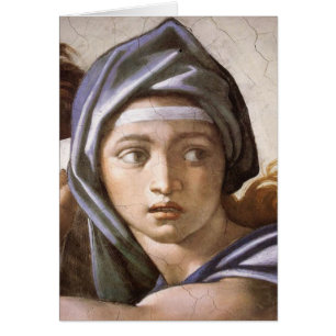 Cartão O Sibyl Delphic (1509) por Michelangelo