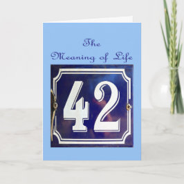 Cartão O Significado de tudo.