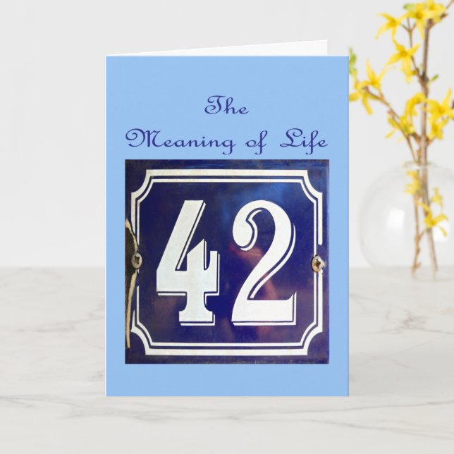 Cartão O Significado de tudo. (Flor Amarela)