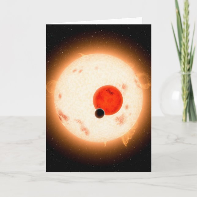 Cartão O Sistema Kepler-16. (Frente)